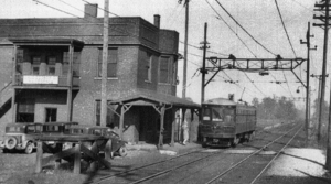 Northern Ohio Traction & Light Company's Interurban Building. Still standing at 82 and SR 8